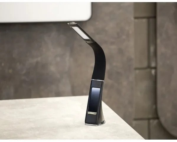 Brilagi - Lampada da tavolo dimmerabile a LED con display PELLE LED/7W/230V nero