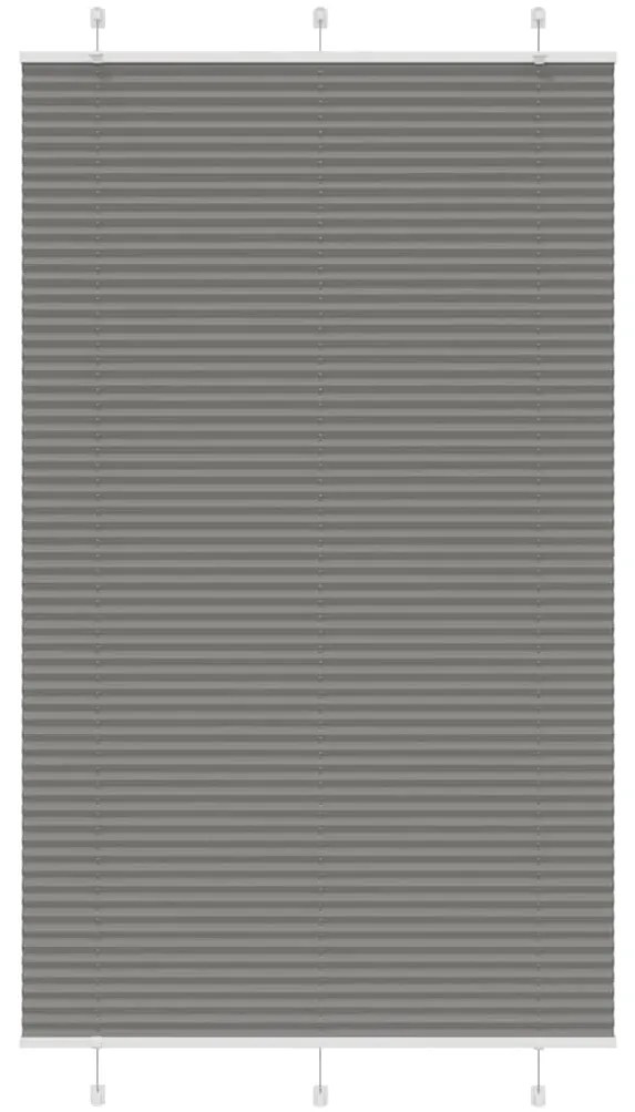 Tenda Plissettata Antracite 115x200cm Larghezza Tessuto 114,4cm /