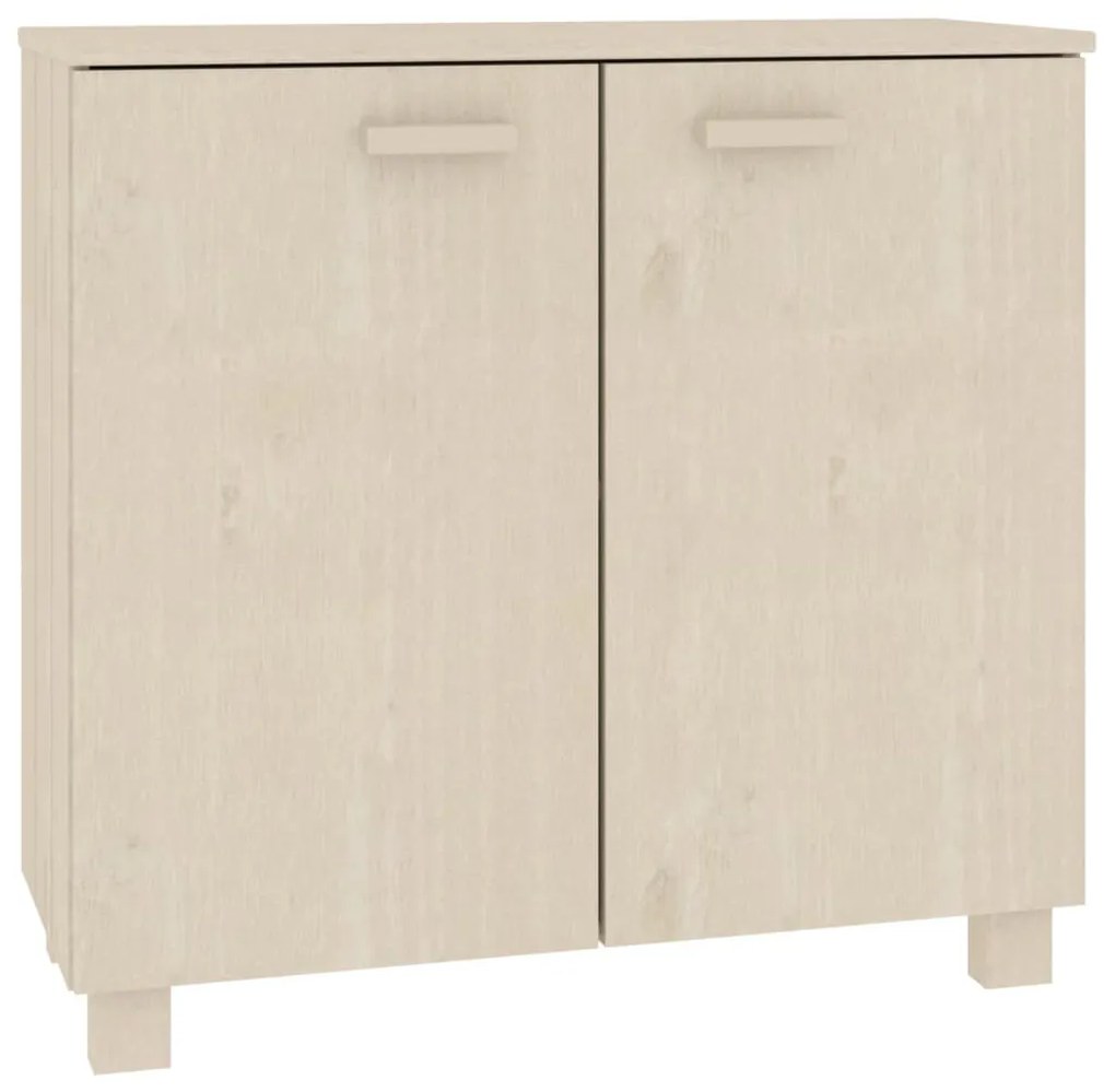 Credenza HAMAR Miele 85x35x80 cm in Legno Massello di Pino