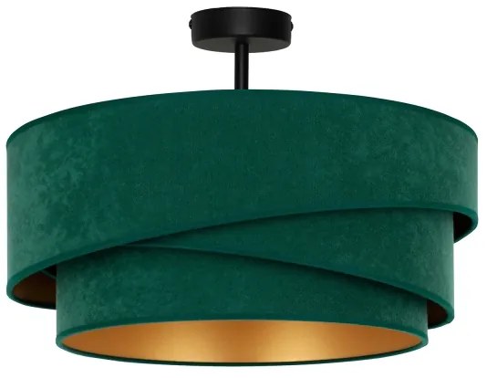Duolla - Lampadario a plafone KOBO 1xE27/15W/230V diametro 45 cm verde