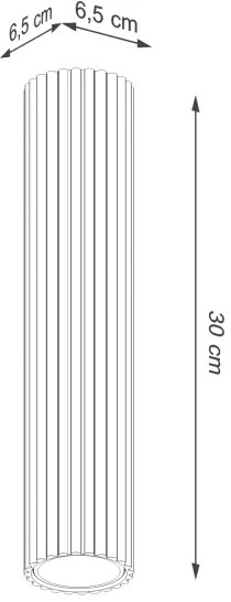 Sollux SL.1608 - Faretto KARBON 1xGU10/10W/230V 30 cm verde