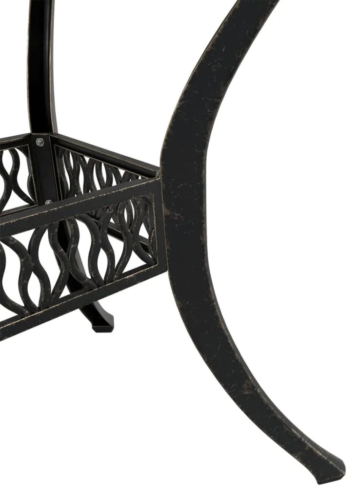 Set da bistrò 3 pz bronzo in alluminio pressofuso