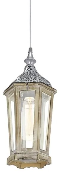 Eglo 49206 - Lampadario KINGHORN 1xE27/42W/230V