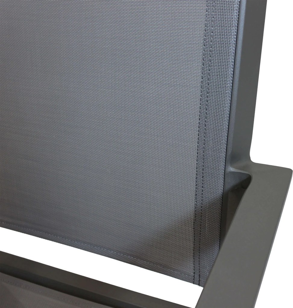 SPLENDOR - poltrona da giardino in alluminio e textilene impilabile