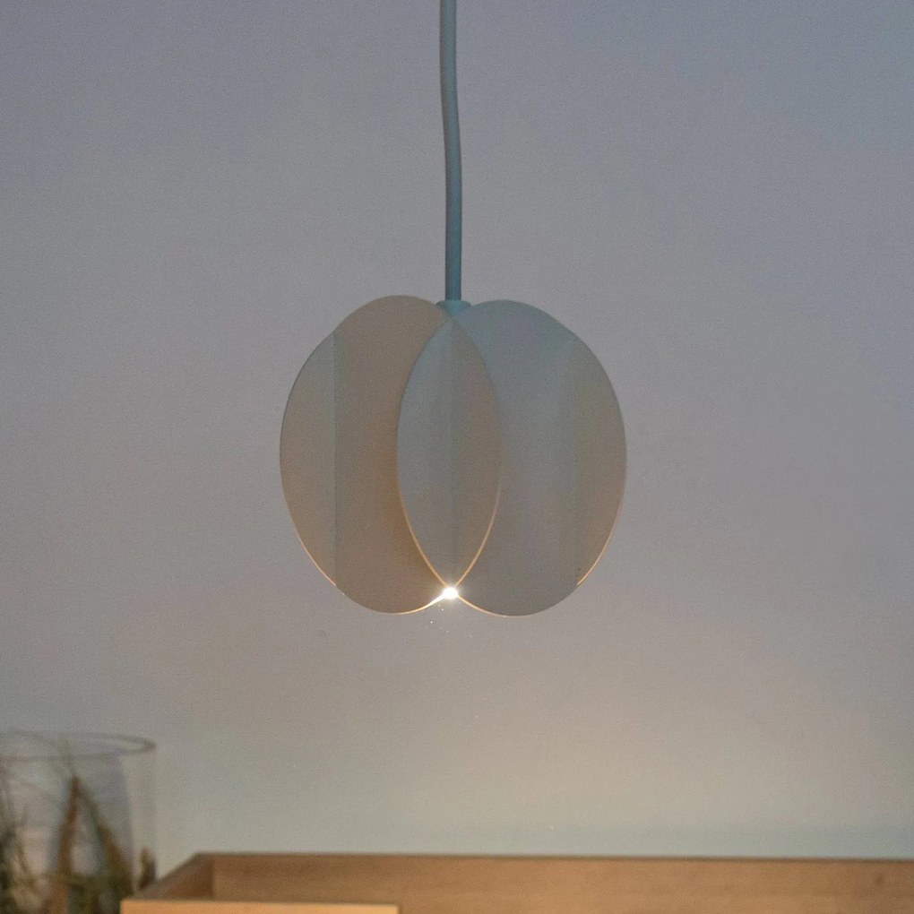 HELAM Lampada a sospensione GAMBIT, bianco crema, Ø 10 cm, metallo, GU10