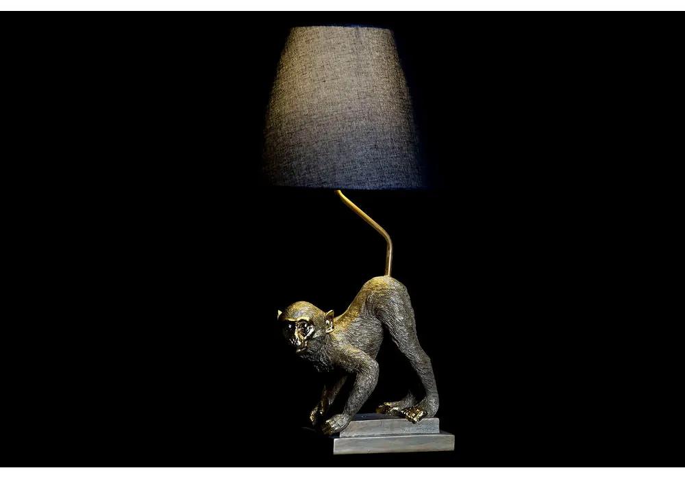 Lampada da tavolo DKD Home Decor Nero Beige Dorato Metallo Resina Scimmia (32.5 x 30 x 60 cm) (2 pezzi)