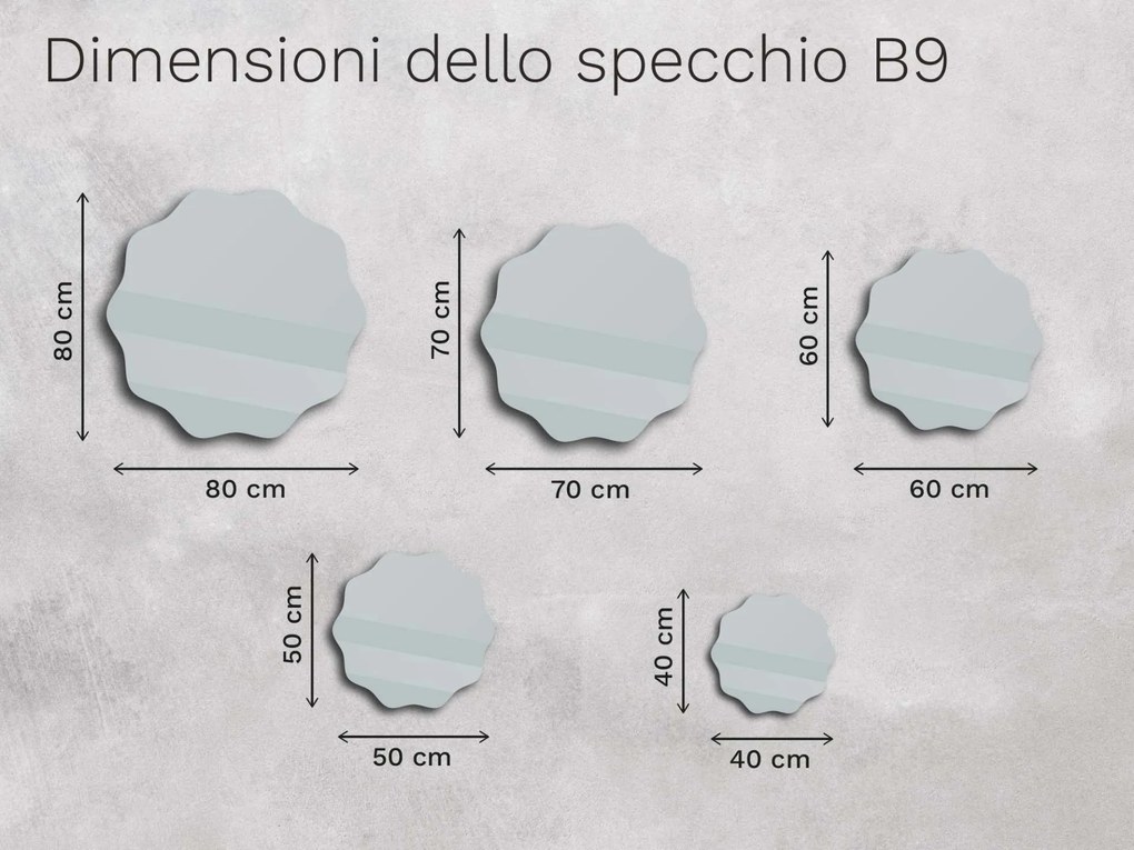 Specchio Base B9 40x40