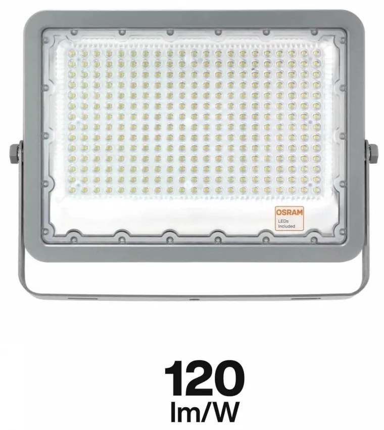 Proiettore LED 200W IP65, 120lm/W Colore Bianco Freddo 5.700K