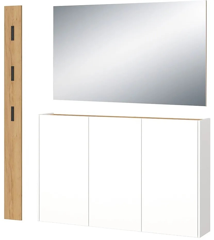 Set da ingresso bianco e color legno naturale effetto rovere Libbiano - Germania