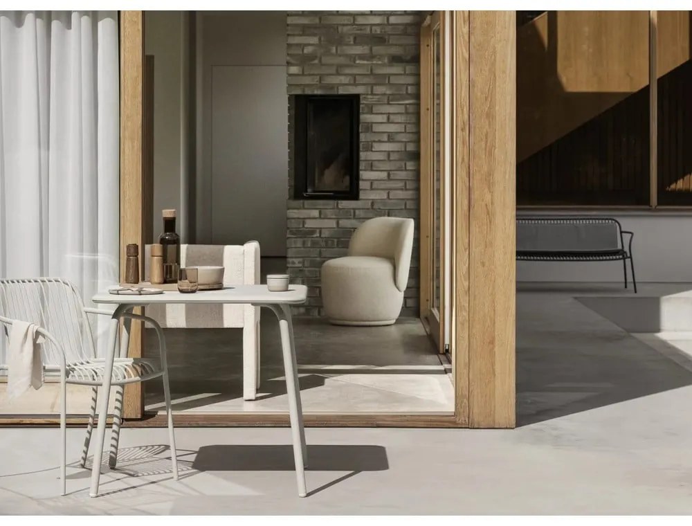 Panca beige in tessuto bouclé Sitta - Blomus