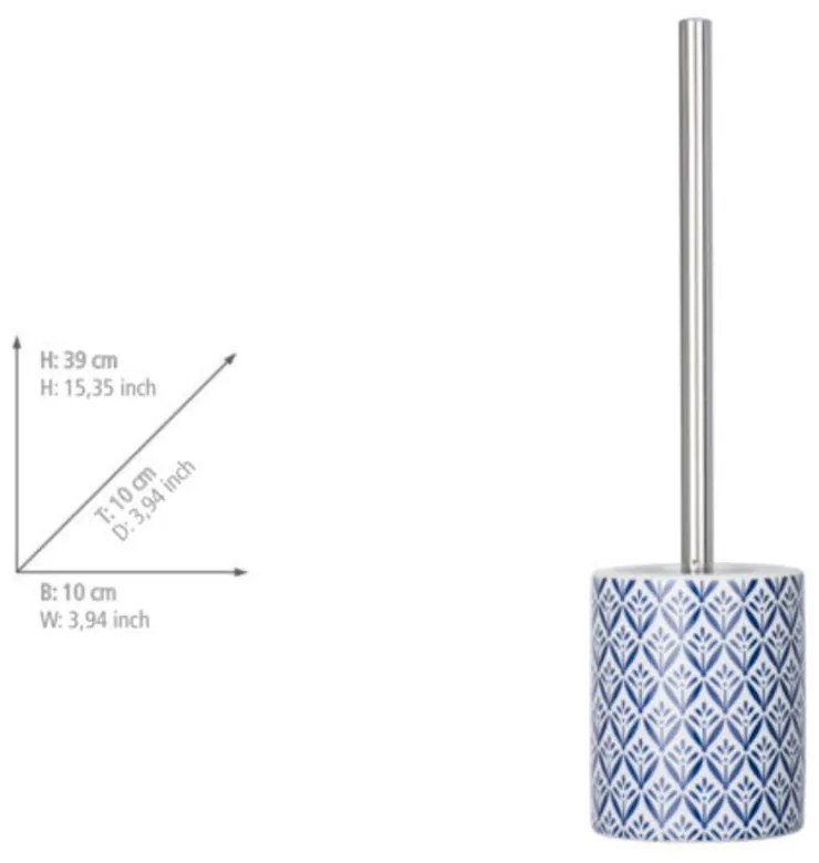 Scopino WC blu in ceramica Lorca – Wenko