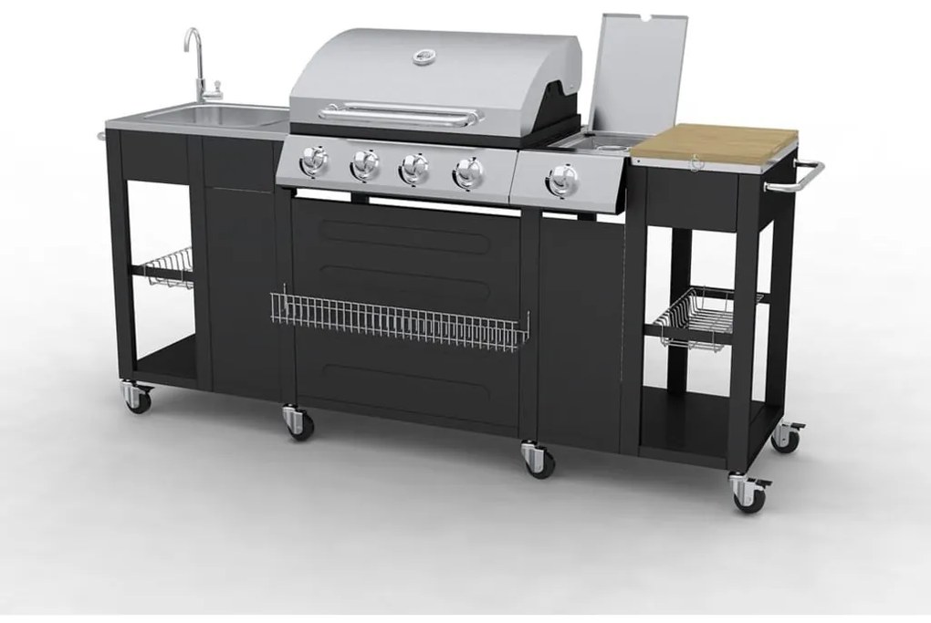 Barbecue Da Cucina Per Esterni Montana 4 Fornelli /