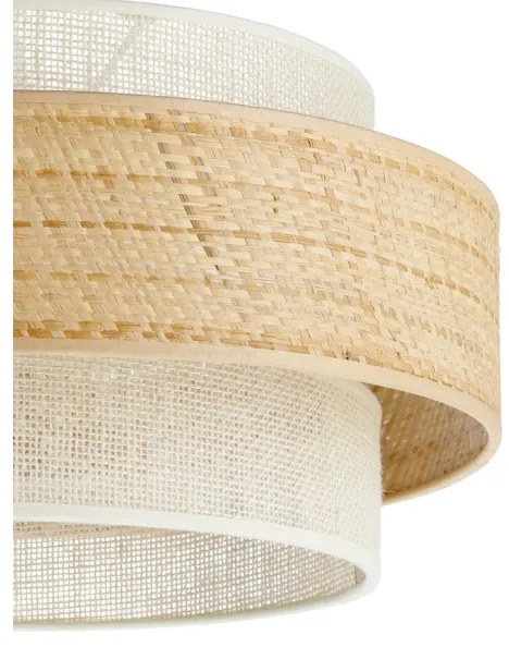 Lampadario su cavo BOHO 1xE27/60W/230V Ø 40 cm iuta/crema