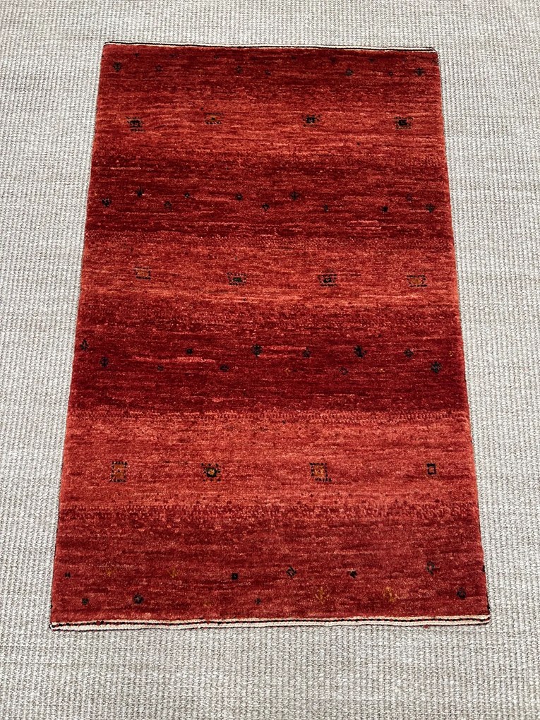 Loribaft Tappeto persiano 90x60 Rosso (Iran) Annodato A Mano