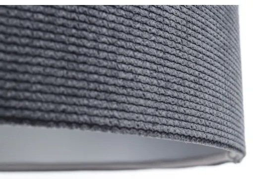 Lampadario a sospensione con filo TWIST 1xE27/60W/230V nero/grigio/argento