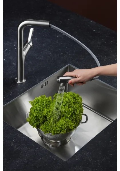 KFA Armatura 6623-220-22- Rubinetto lavello con doccetta estraibile DUERO DESIGN acciaio inossidabile