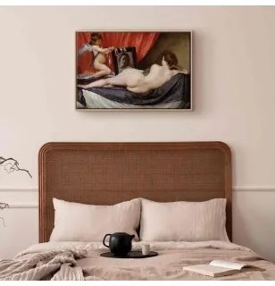 Quadro - The Rokeby Venus (Diego Velázquez) In cornice di legno naturale 120x80