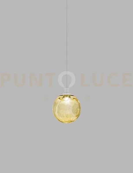 Puppet sospensione 22l ambra trasparente cromo lucido l22cc led 270...