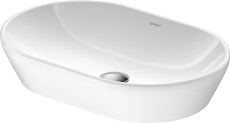 Lavabo 60x40 ovale da Appoggio senza Troppo Pieno Bianco D-Neo 2372600070 Duravit