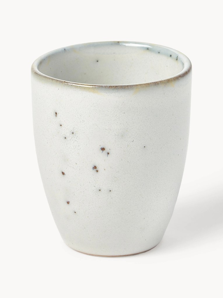 Set di 6 tazze senza manico fatte a mano Nordic Sand