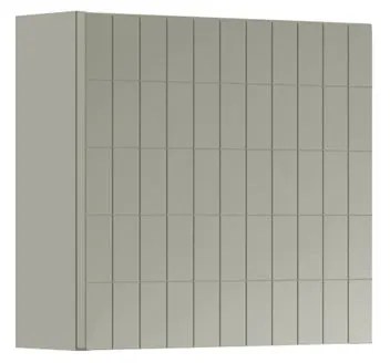 Pensile bagno Pixel laccato opaco grigio pastello, 1 anta apertura da sinistra P 17 x L 40 x H 40 cm