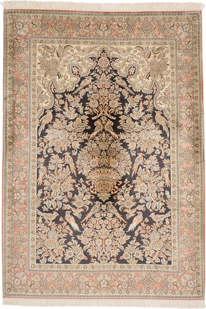 Cashmere Silk Tappeto orientale 180 x 130 (Indian) Annodato A Mano