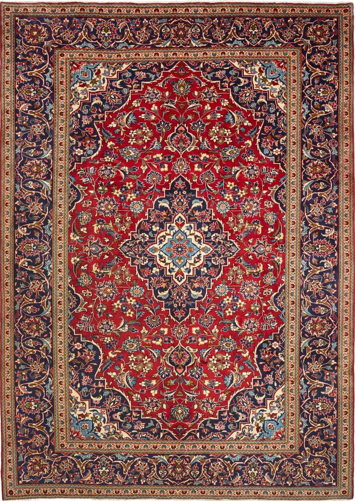 Kashan Tappeto persiano 250x350 Rosso (Iran) Annodato A Mano
