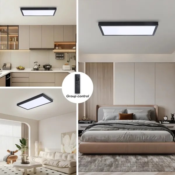 Brilagi - Lampada LED dimmerabile FRAME SMART LED/30W/230V nero IP44 + telecomando