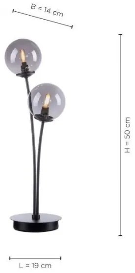 Paul Neuhaus 4040-18 - Lampada LED da tavolo WIDOW 2xG9/3W/230V