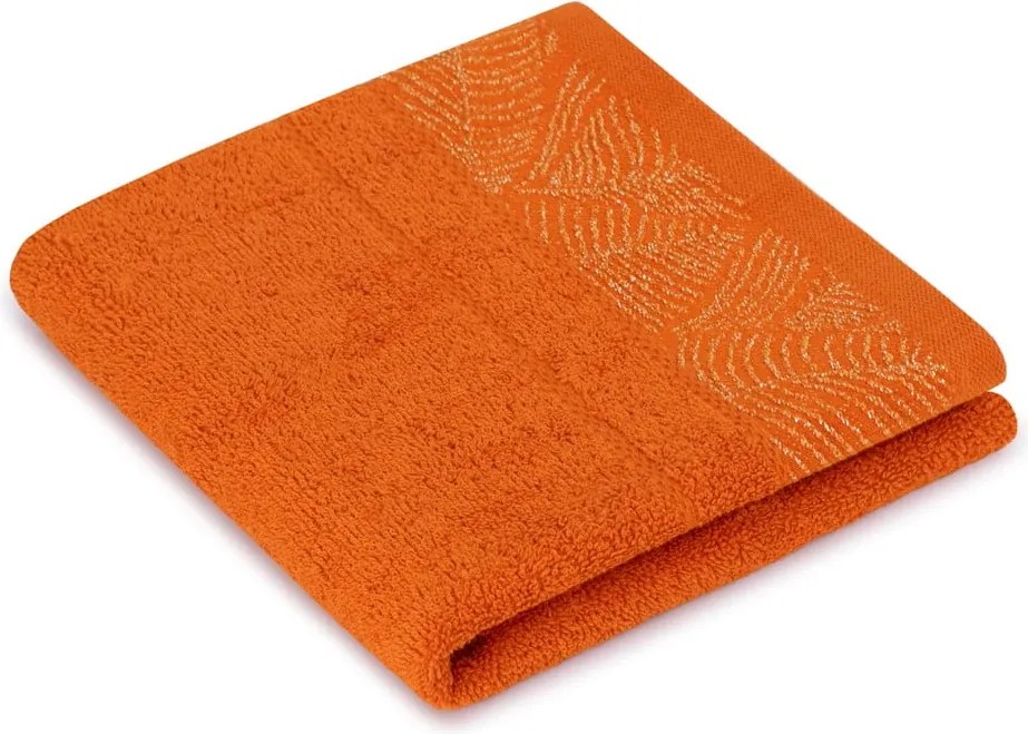 Set di asciugamani per viso e corpo tipo terry arancioni/beige in cotone 6 pz Bellis – Restilo