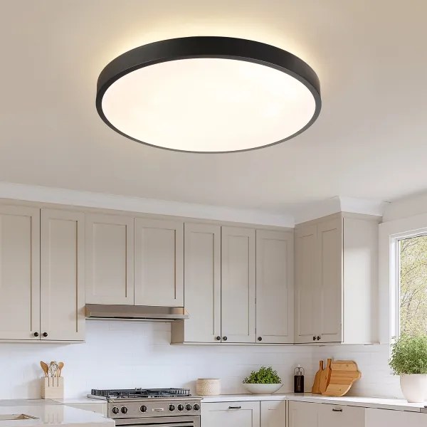 Brilagi - Lampada LED dimmerabile GLASS POOL DOUBLE LED/80W/230V 60 cm nero + telecomando