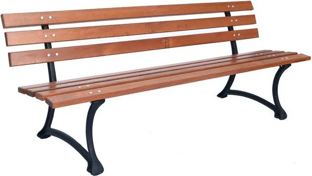 Panca da giardino di colore naturale in legno massiccio – Rojaplast