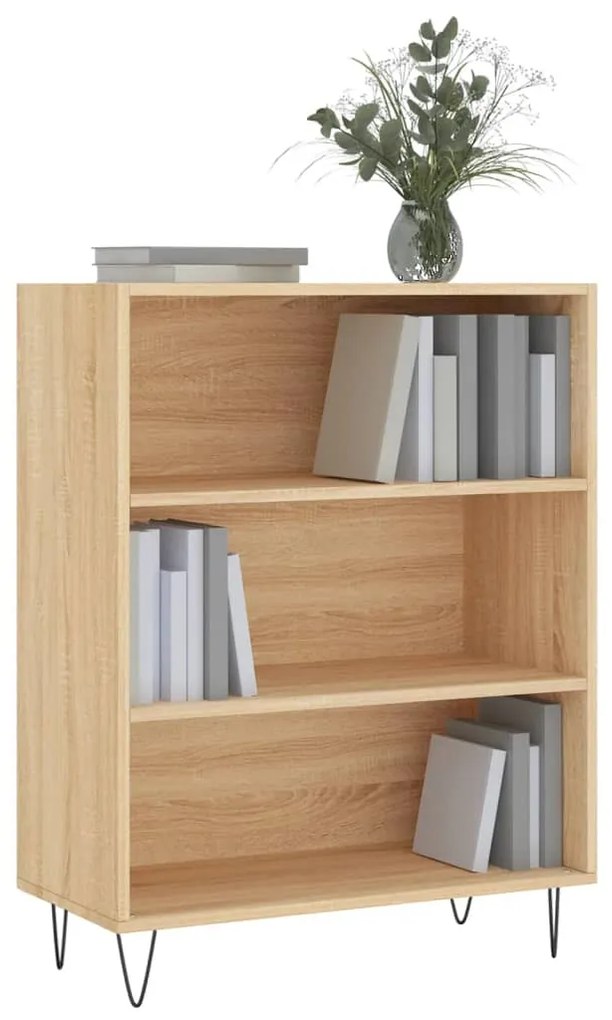 Libreria Rovere Sonoma 69,5x32,5x90 cm in Legno Multistrato