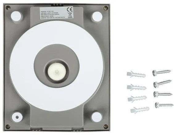 Applique a LED da esterno LED/12W/230V 3000K IP65 grigio