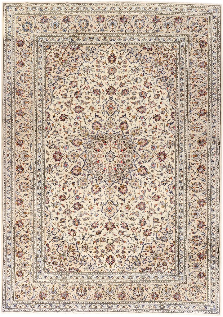 Kashan Tappeto persiano 250x350 Beige (Iran) Annodato A Mano