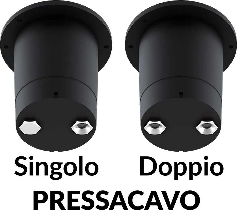 Faretto Calpestabile GU10 4 Direzioni IP66 - Doppio Pressacavo