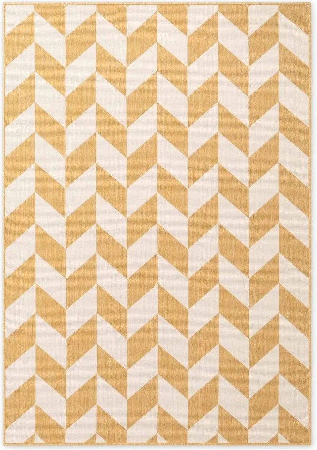 Tappeto da interno/esterno giallo ocra/color crema 160x230 cm Haringey Terrick – Ted Baker