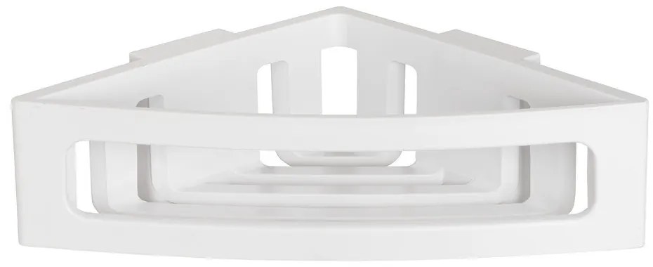 Mensola angolare bianca autoportante in plastica per il bagno Bralia - Wenko