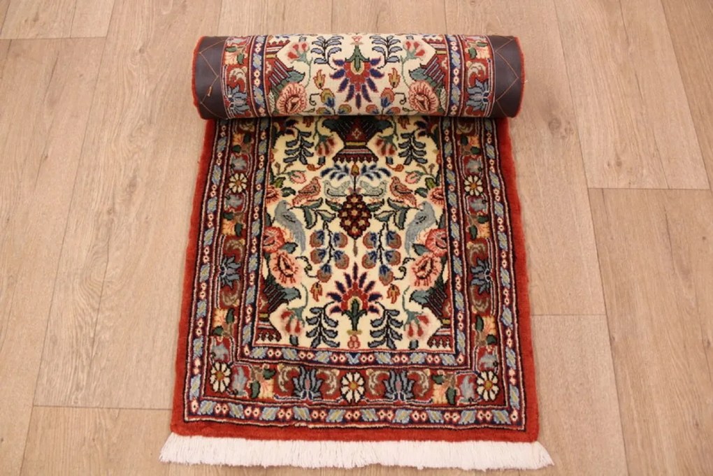 Varamin Tappeto persiano 50x170 (Iran) Annodato A Mano