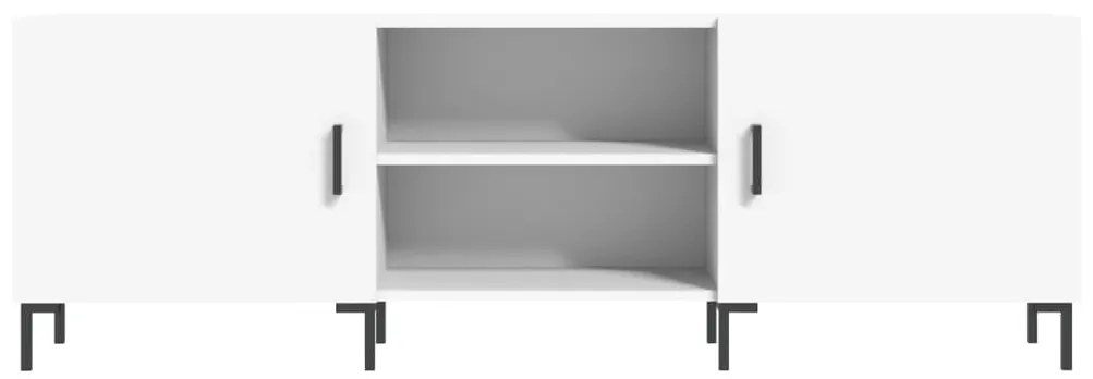 Mobile porta tv bianco 150x30x50 cm in legno multistrato