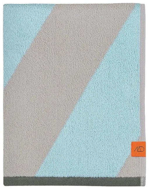 Set di asciugamani in spugna in cotone organico color menta 2 pz 40x55 cm Diagonal - Mette Ditmer Denmark