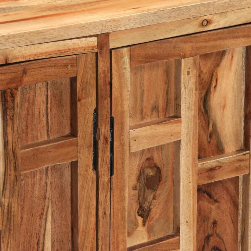 Credenza in legno massello di acacia 145x40x80 cm