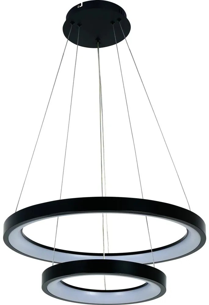 Brilagi - Lampada a sospensione dimmerabile su cavo FALCON SLIM LED/68W/230V Ø 50 cm nera + telecomando