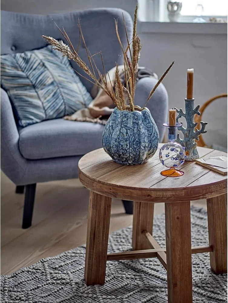 Tavolino da salotto rotondo colore naturale scuro con effetto legno esotico ø 60 cm Emmett – Bloomingville