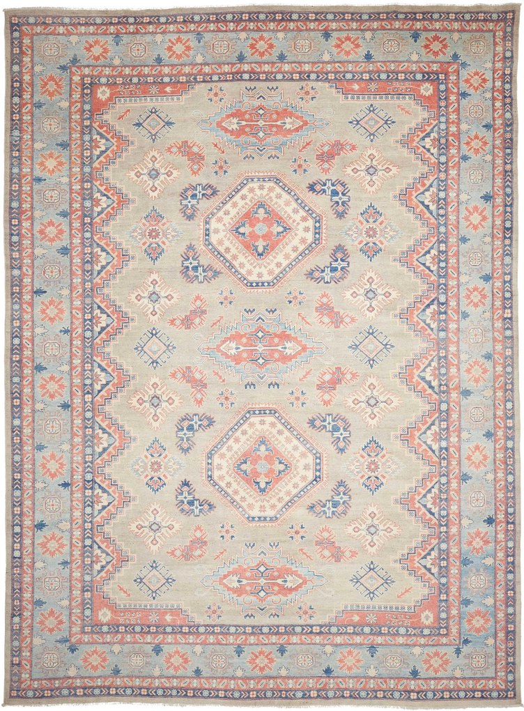 Kazak Tappeto 400x300 (Pakistan) Annodato A Mano
