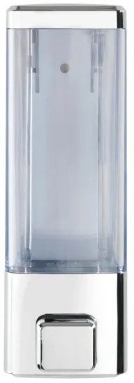 WENKO 24593100 - Dispenser di sapone ISTRES da 320 ml, cromo lucido/trasparente