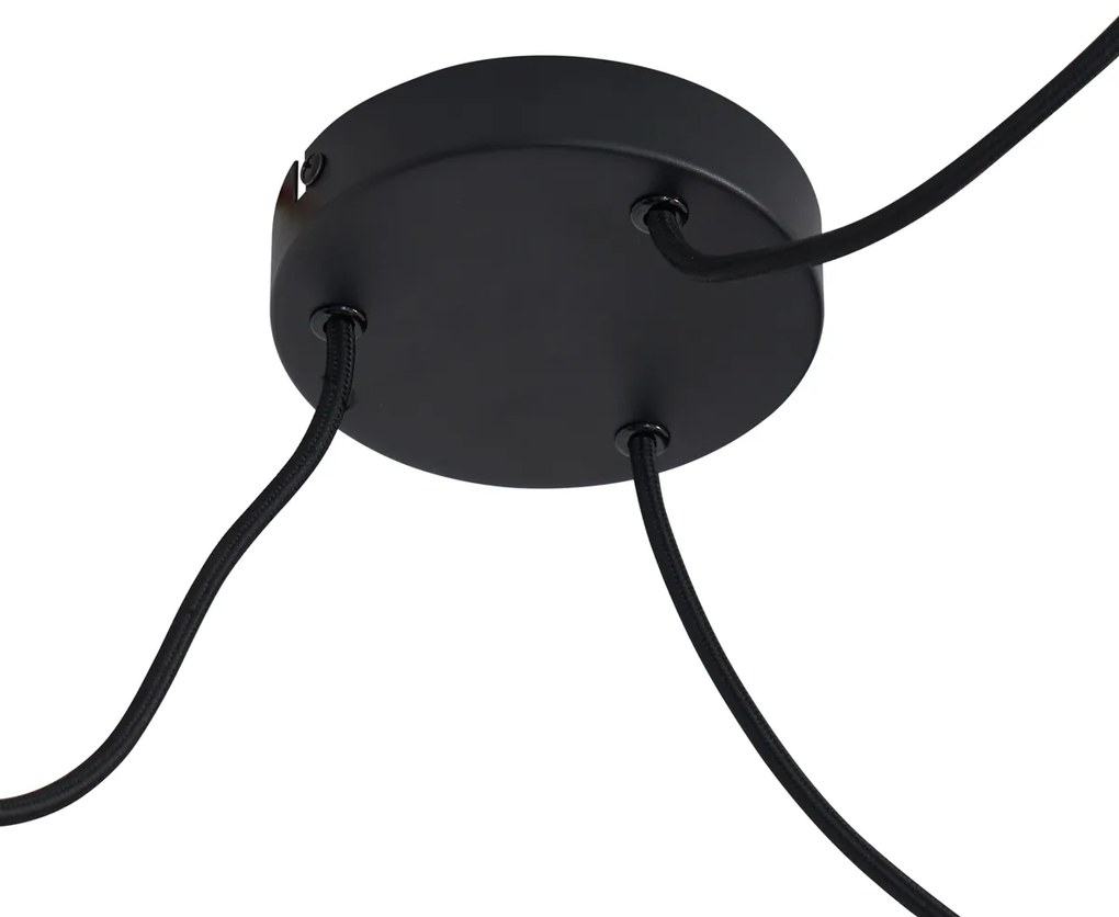 Lampada a sospensione Japandi marrone 50cm 3 luci - Plu