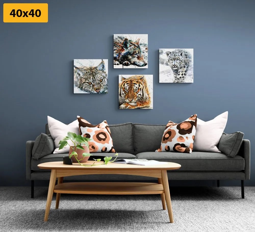 Set di quadri – Animali in splendida versione acquerello