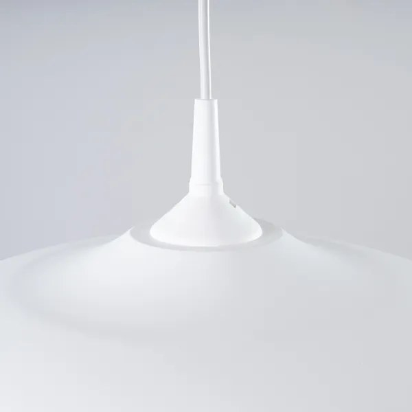 Sollux SL.1329 - Lampadario a sospensione con filo GINA 1xE27/15W/230V diametro 38 cm bianco