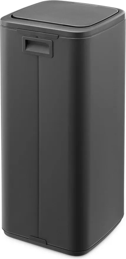 Cestino per la spazzatura grigio scuro in acciaio touch 30 l Bo Touch – Brabantia